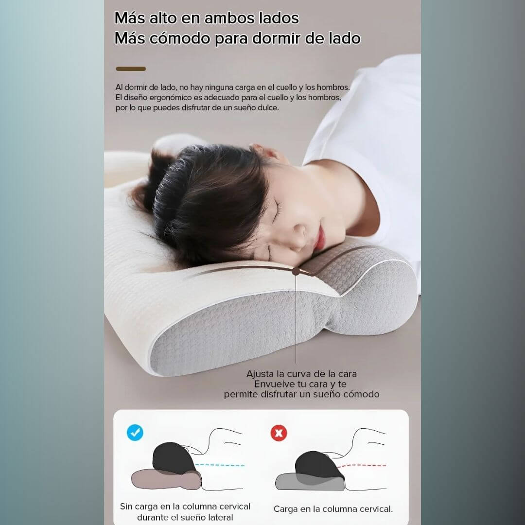 💖Diseño integrado de zona cómoda para dormir almohada de plumas de ganso💖
