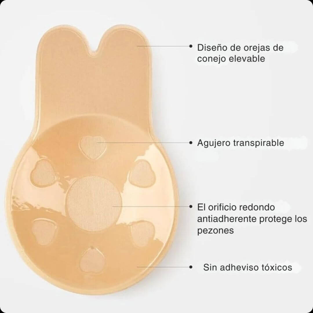 Sujetador Push Up Adhesivo - Invisible & Reutilizable (Paga 1 y lleva 2 pares)