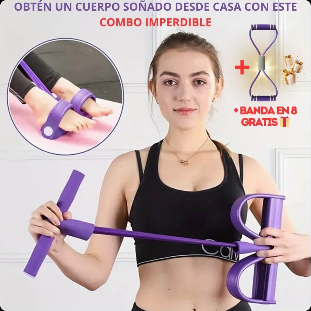 FLEXIBAND™️ + BANDA IN 8 GRATIS: TONIFICA Y FORTALECE EN CASA