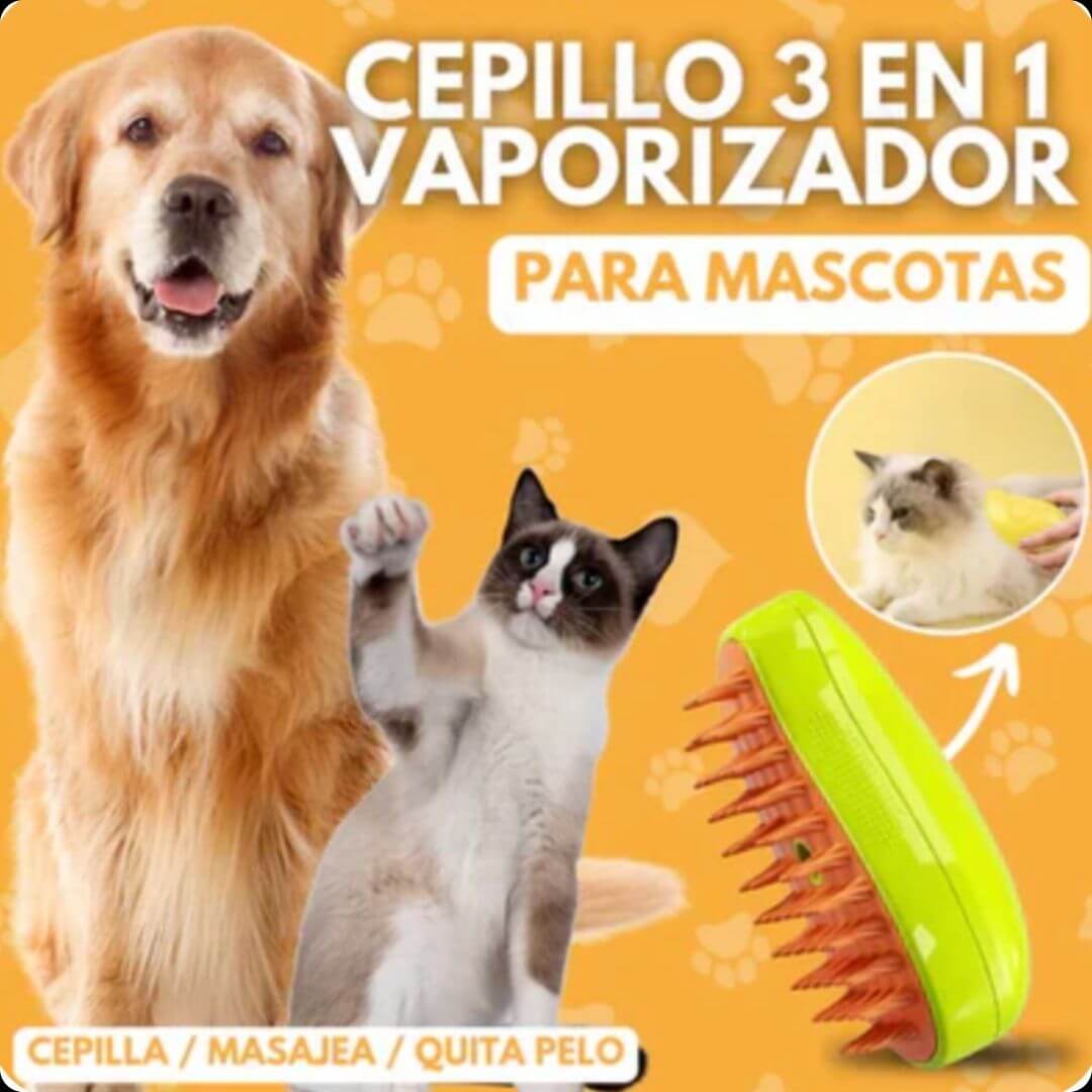 SteamPet™: Cuidado 3 en 1 para un pelaje impecable