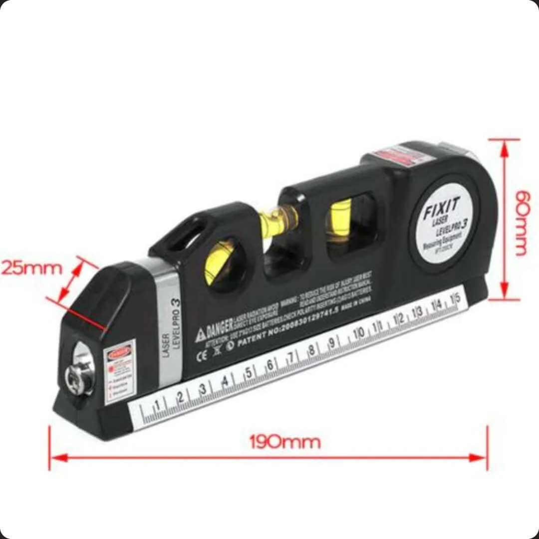 METRO CON NIVEL LASER 4 en 1⭐👷♂️ + ENVÍO GRATIS