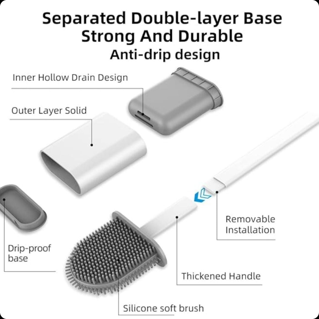 Escobilla de baño de silicona Flexer