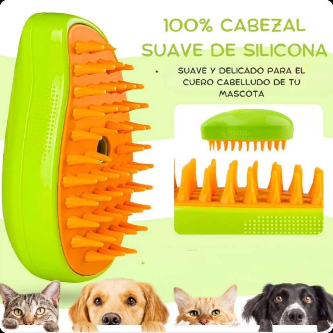 PetSteam™: Cepillo Vapor Mascotas