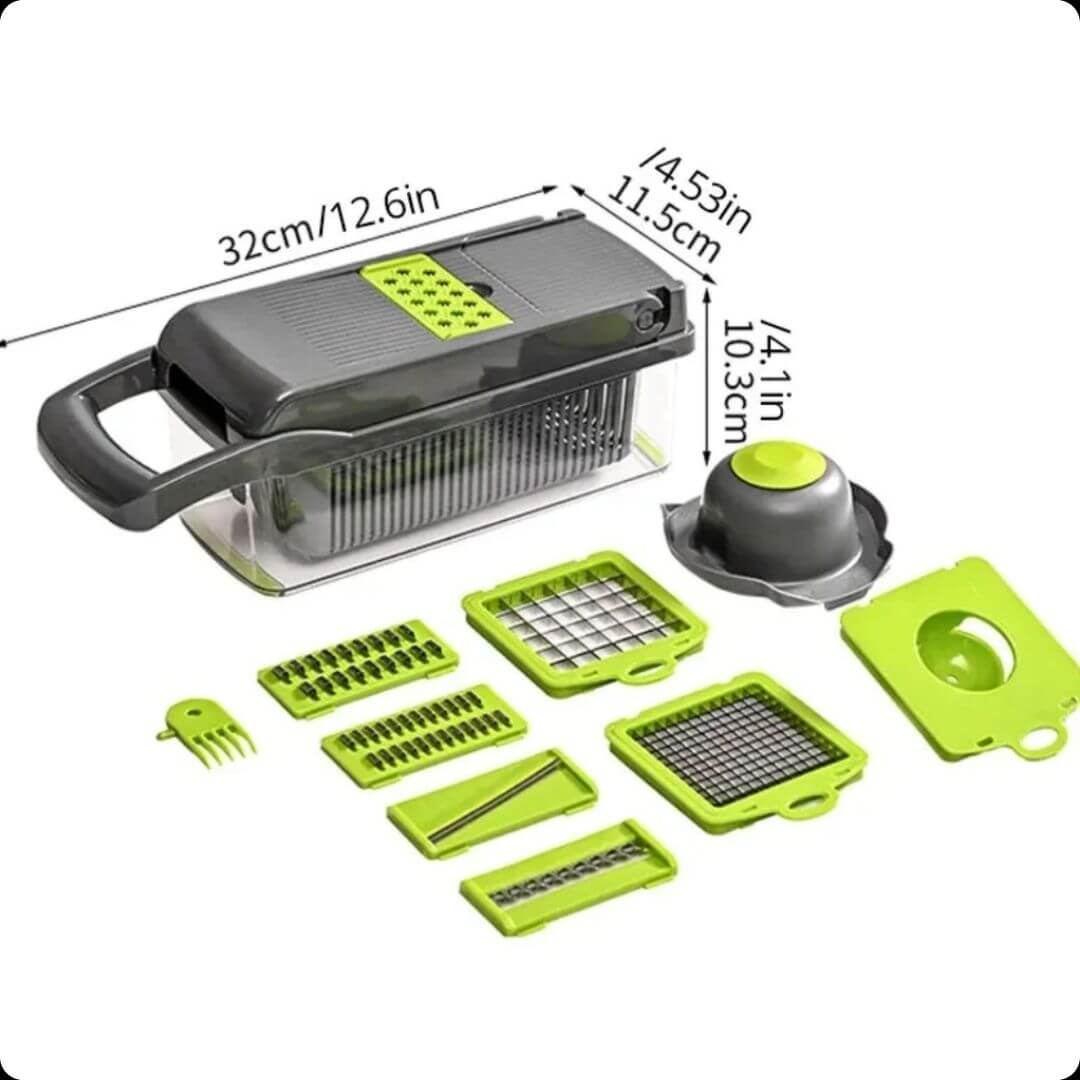 VeggieSlice™: Corta Rápido, Cocina Fácil 7 en 1