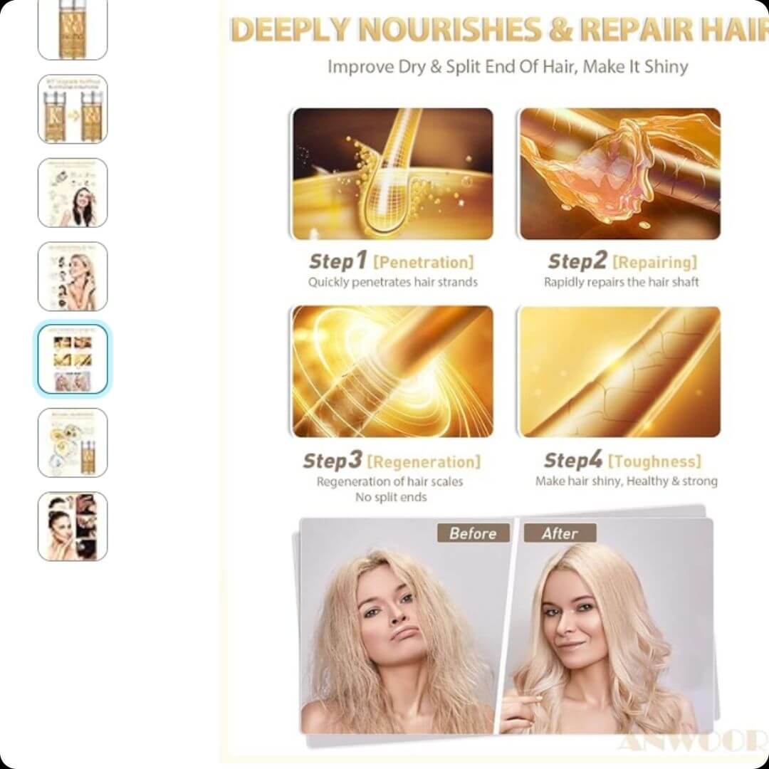 GlowHair™ -Elimina el Frizz durante todo el día