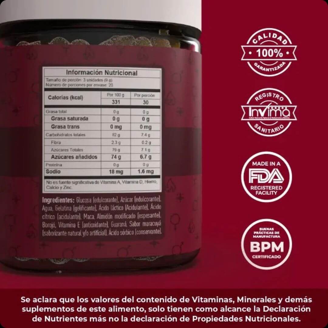 LoveBoost™® - Energía y Pasión en Cada Goma