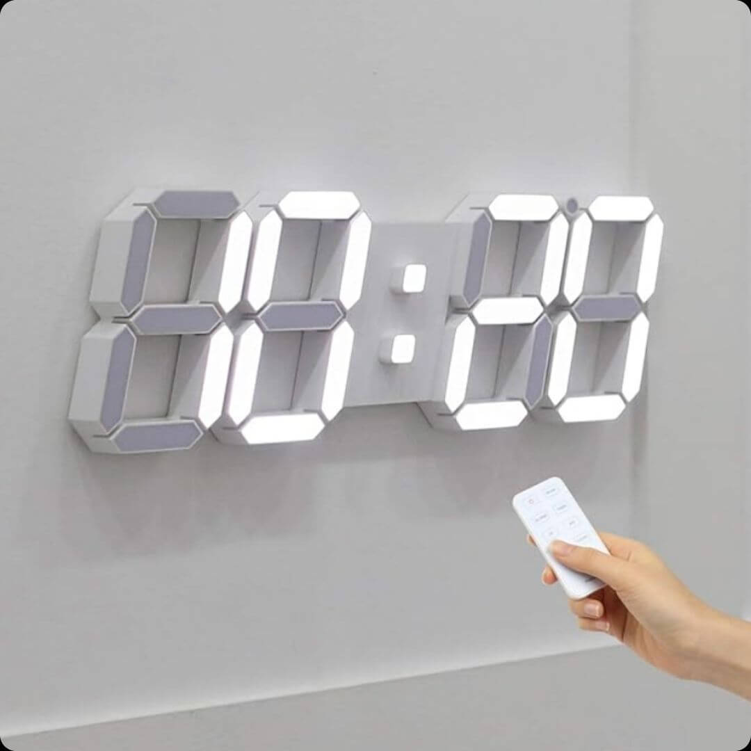 GlowTime™ - Reloj 3 en 1 : Reloj, Alarma y Parlante