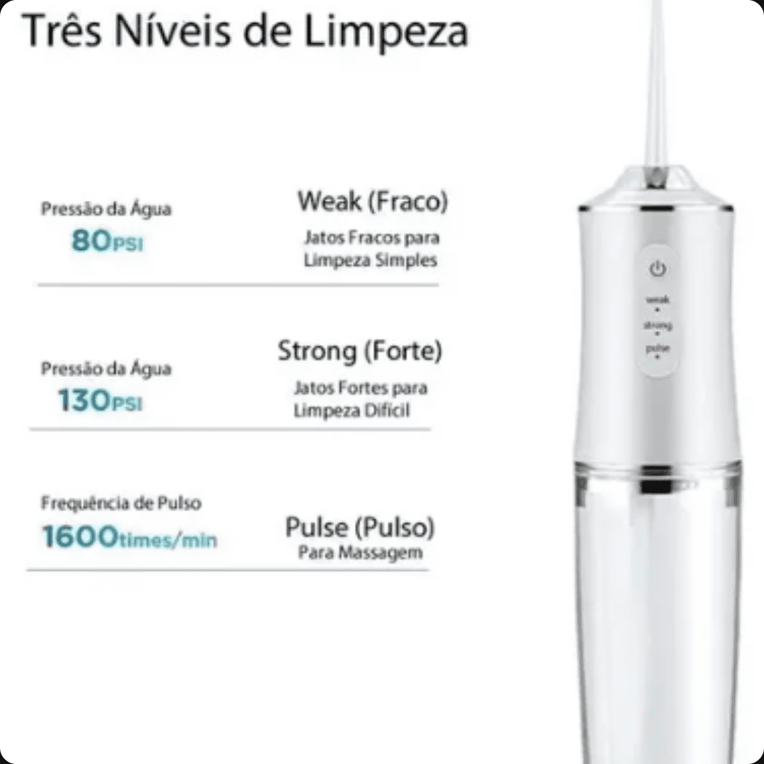 AquaFloss Pro™ – Irrigador Bucal con Limpieza Profunda.