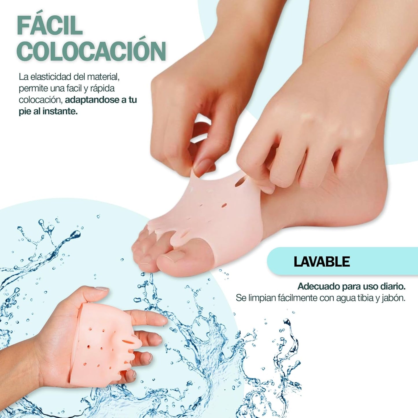 Almohadillas terapéuticas con Separador de dedos l PharmaToe™ 2x1 🎁