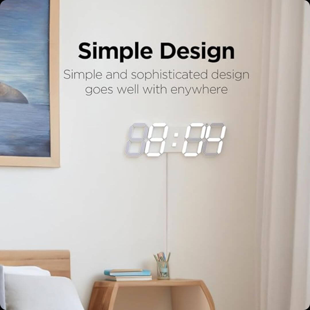 GlowTime™ - Reloj 3 en 1 : Reloj, Alarma y Parlante