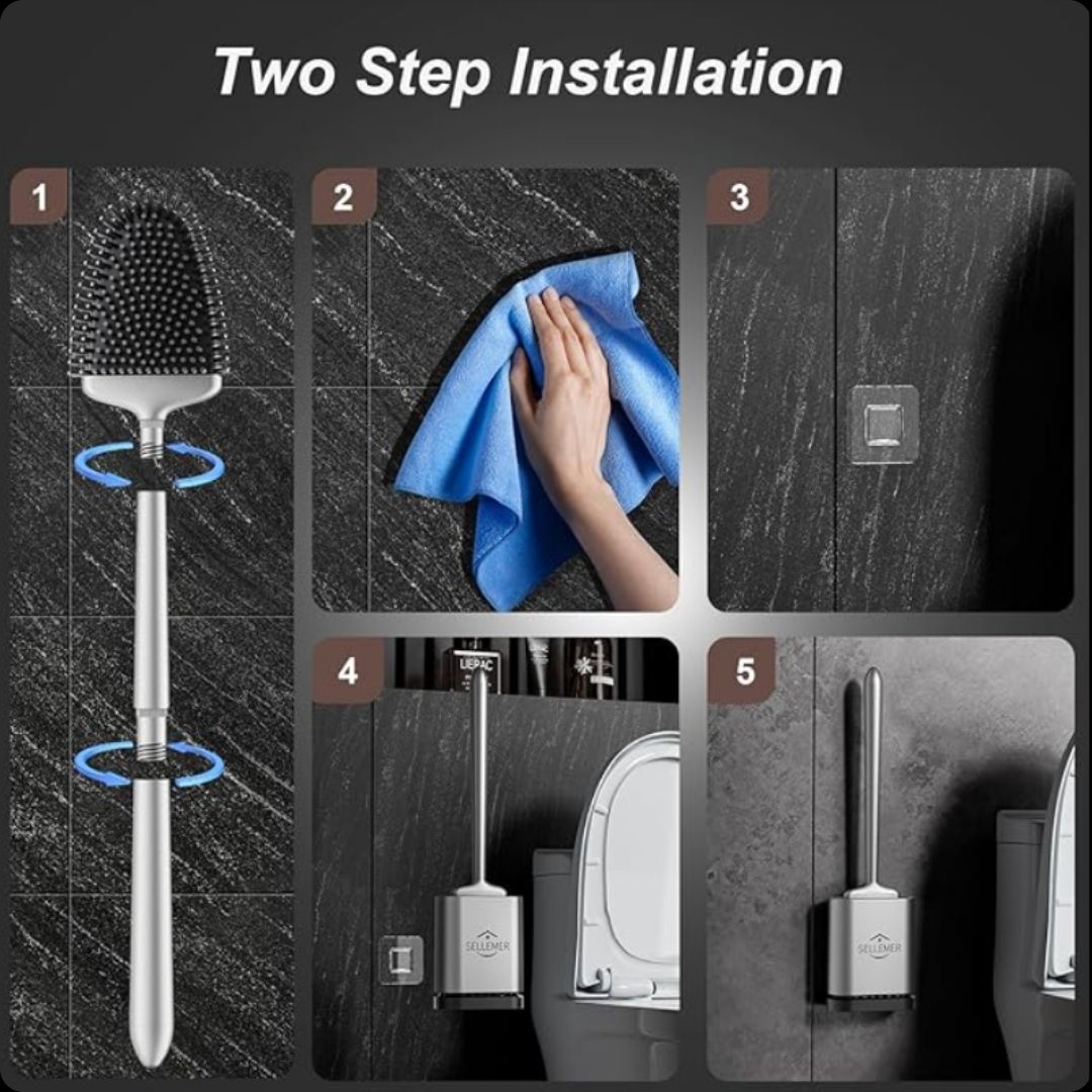 Escobilla de baño de silicona Flexer