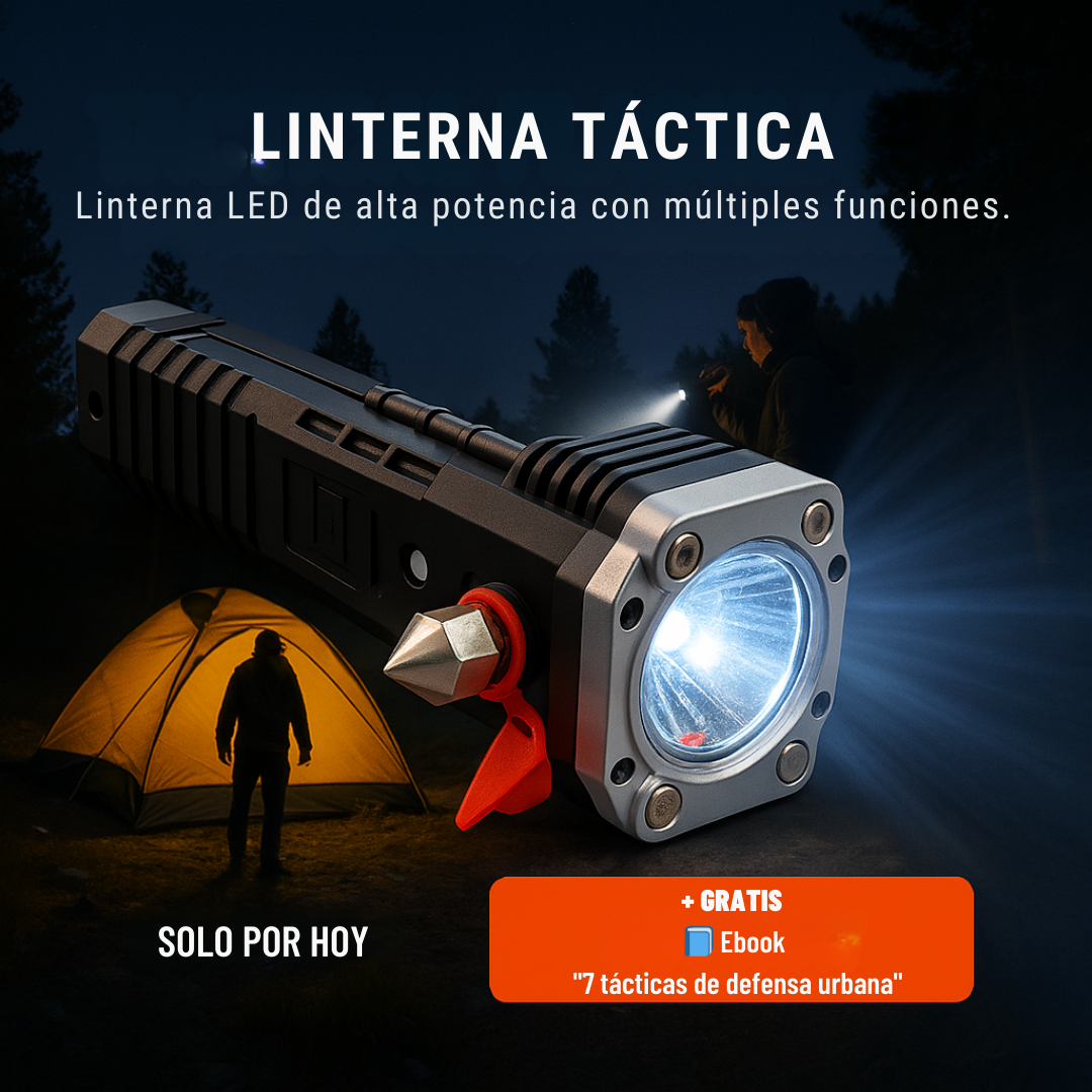 🔦 ShadowForce™ Tactical Flashlight Ilumina. Protege. Sobrevive.