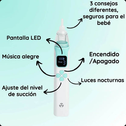 Deluvo - Aspirador eléctrico para bebés