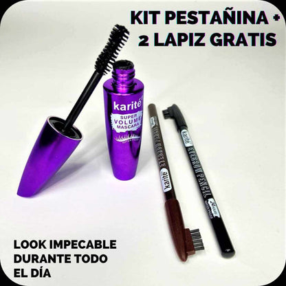 LashMax Pro™ - Kit Pestañina + 2 Lápices faciales GRATIS