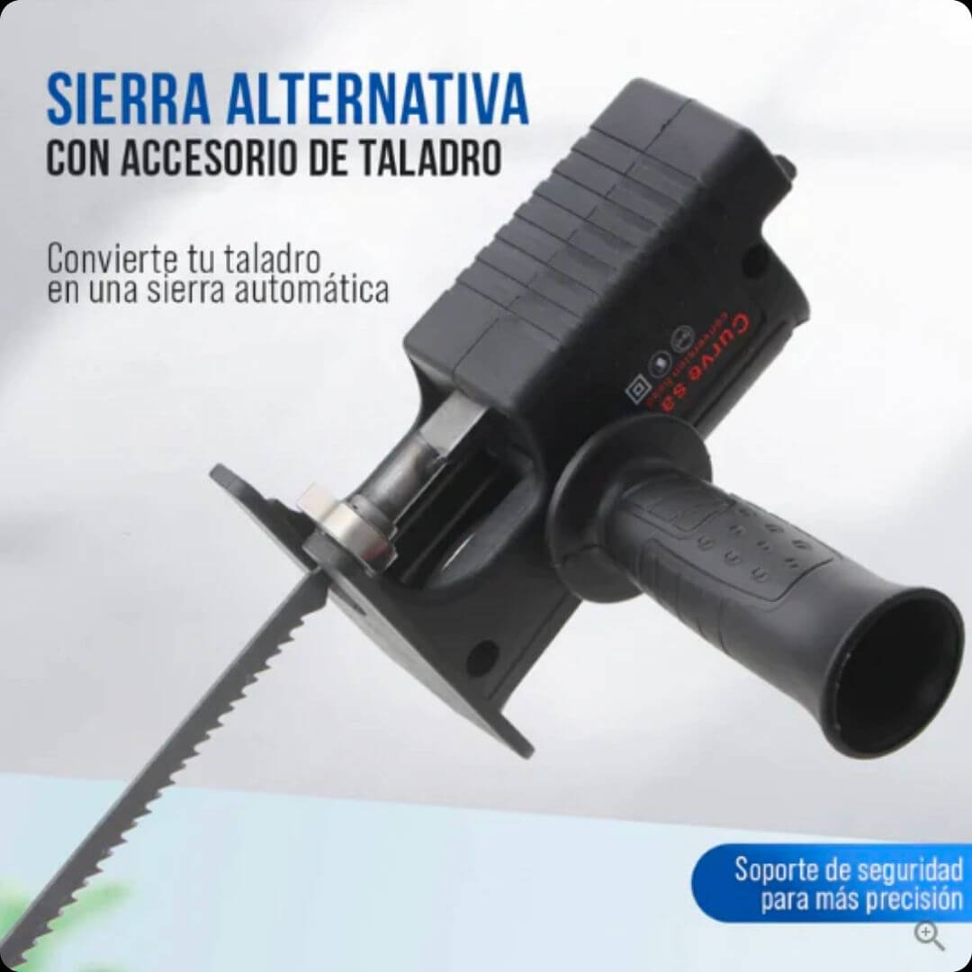 Adaptador Sierra para taladro + HOJAS ALEMANAS DE REGALO 🎁