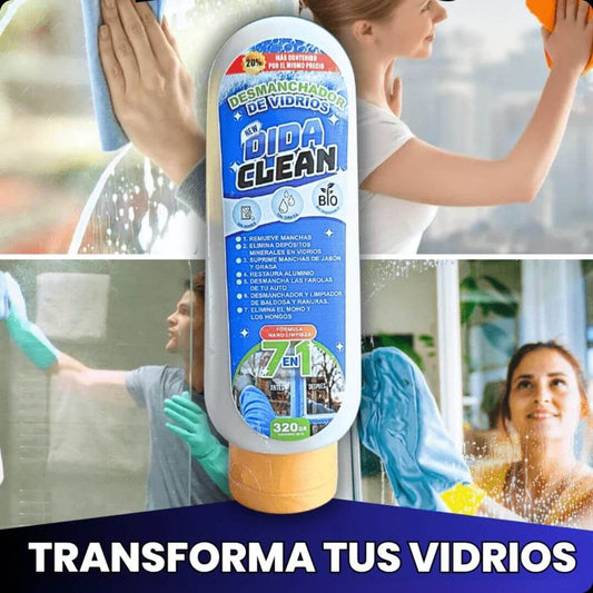 DidaClean™ - Eliminación Efectiva de Manchas en Vidrio y Metal