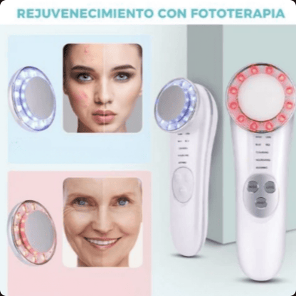 Skinlux™ 6-in-1 Facial Massager – ¡Tu piel, más firme y joven en solo minutos al día!