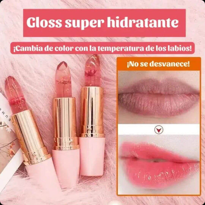 Cristal Gold Labial Hidratante + Colágeno