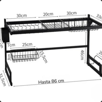 RACKMAX™ - Multiplica x3  Tu Espacio +Afilador de Cuchillos GRATIS