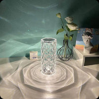 LuxGlow™ - Lámpara de Mesa LED Crystal Rose