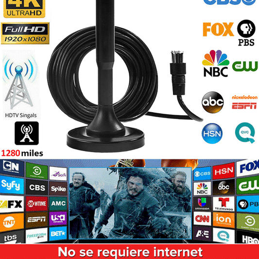 Antena Digital HD 4K Para TV