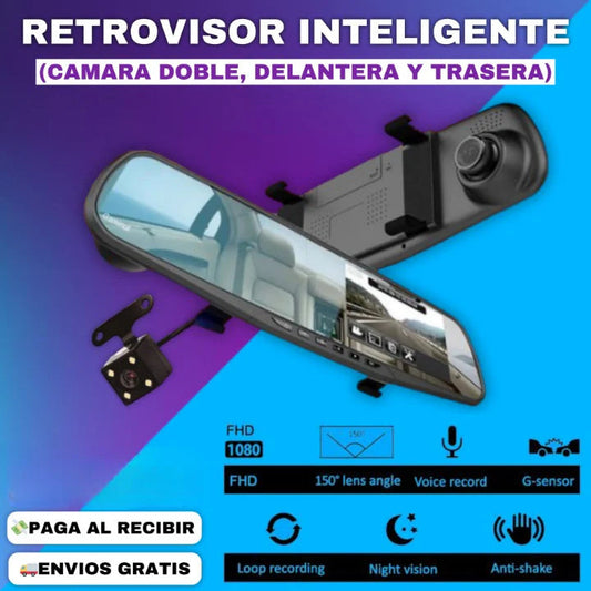 El Retrovisor Inteligente con Cámara Doble Que Revoluciona Tu Manejo 🚗📹